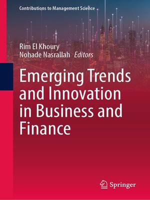 cover image of Emerging Trends and Innovation in Business and Finance